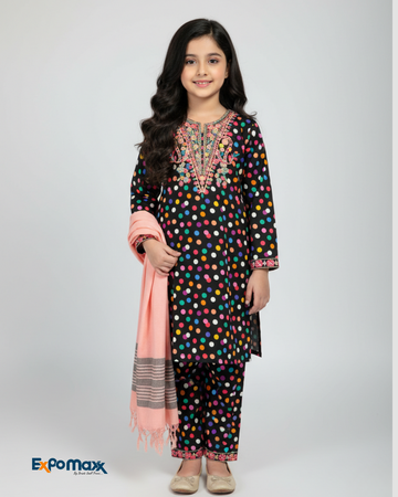 GIRLS KHADDAR 3-PCS