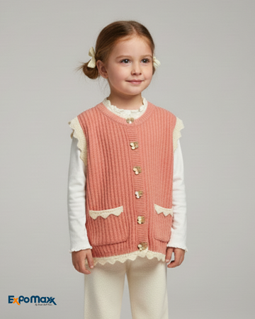 GIRLS SLEEVELESS SWEATER
