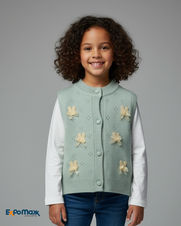 GIRLS SLEEVELESS SWEATER
