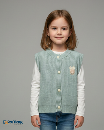 GIRLS SLEEVELESS SWEATER