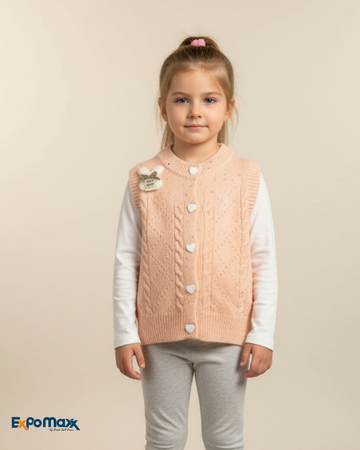 GIRLS SLEEVELESS SWEATER