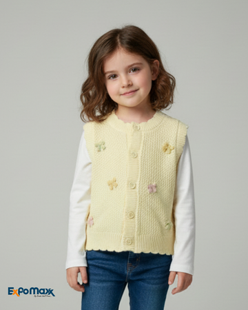 GIRLS SLEEVELESS SWEATER