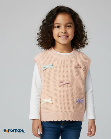 GIRLS SLEEVELESS SWEATER
